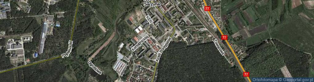 Zdjęcie satelitarne Tołpy Stanisława, prof. ul.
